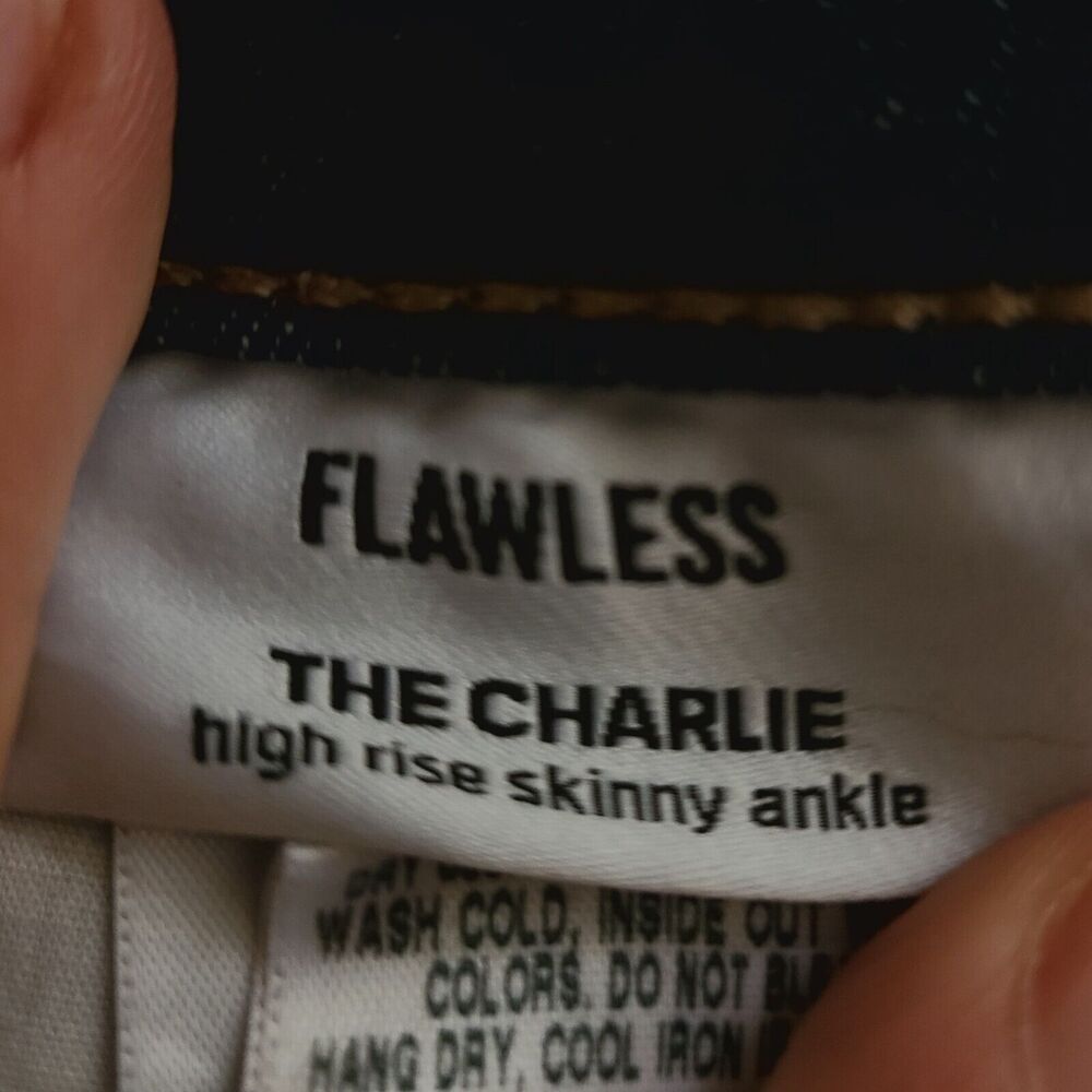 Joe's Jeans Women's High Rise Size 28 Flawless The Charlie Metallic - Picture 12 of 16